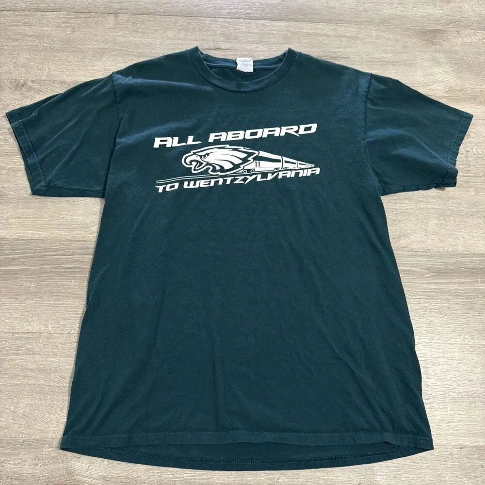 Carson Wentz Shirt Philadelphia Eagles NFL Wentzylvania Green Large